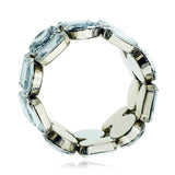 Luxury Bridal Zircon Stretch Bracelet Bangle Bead Party Women Jewelry