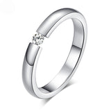 Luxuyr Zircon Gemstone Engagement Ring Women Wedding Jewelry