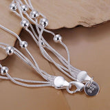 Luxury Ball 925 Sterling Silver Bracelet Jewelry Women's Wedding Jewelry