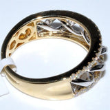 Luxury Women Engagement Ring 14k Yellow Gold Wedding Jewelry