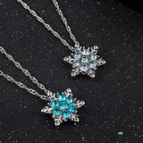 Blue Aquamarine Pendant Necklace For Women Party Jewelry