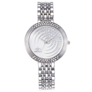 Luxury Zircon Quartz Watch For Women Bracelet WristWatch Jewelry