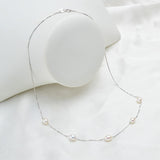 Genuine Freshwater Pearl Pendant Necklace 925 Silver Chain For Women Jewelry