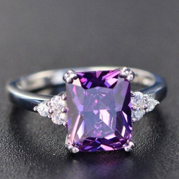 Alexandrite Gemstone Engagement Ring Jewelry Women