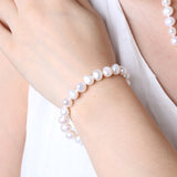 Natural FreshWater Pearl Jewelry Set Women's Necklace Earrings Bracelet Ring Party