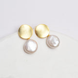 Genuine Vintage Freshwater Pearl  925 Sterling Silver Earring women's Fine jewelry