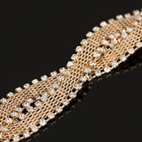 Shiny Rhinestone Bracelet link Chain Bangles Women Jewelry