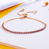 Luxurious Alexandrite Gemstone Bracelet Vintage 18K Rose Gold Women's Jewelry