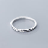 Genuine 925 Sterling Silver Ring Cute Round Women's Fine Jewelry