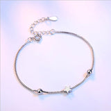 Luxury Design Chain Bracelet Silver Stars Charm Bracelet Women's Snake Link Chain Jewelry