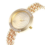 Luxury Zircon Quartz Watch For Women Bracelet WristWatch Jewelry