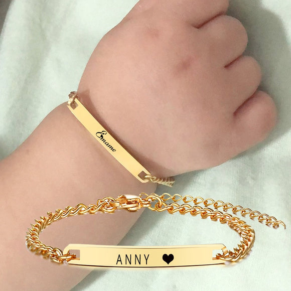 personalize-baby-name-bracelet-chain-smooth-bangle-link-gold-tone-jewelryPersonalize Baby Name Bracelet Chain Smooth Bangle Link Gold Tone Jewelry