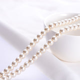 Luxury Long Fresh Water Pearl Necklace Beaded Trinket Strand Women Jewelry