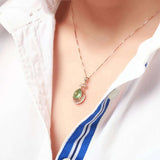 natural-green-jade-water-drop-pendant-925-silver-necklace-chalcedony-amulet