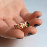 vintage-emerald-gemstone-ring-14k-yellow-gold-band-engagement-jewelry