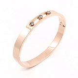 Luxury Sliding Gemstones Bracelet 14K Gold Women Wedding Jewellery