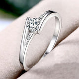 0.75ct Lab Diamond Ring For Women 925 Sterling Silver Fine jewelry