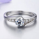 0.75ct Lab Diamond Ring For Women 925 Sterling Silver Fine jewelry