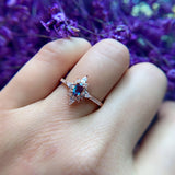 Natural Alexandrite Gemstone Ring 925 Sterling Silver Women's wedding Jewelry