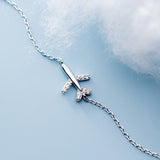 HandMade Aircraft Airplane Bracelet 925 platinum Bracelet Women's Jewelry