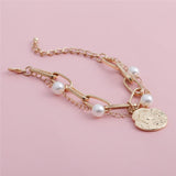 Charm Pearl Bracelet Bangle for Women Chain Women's Jewelry