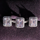 genuine-gemstone.com/products/princess-cut-jewelry-set-halo-925-sterling-silver-engagement-ring-stud-earring