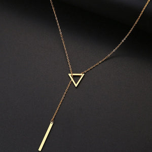 triangle-double-pendant-chain-necklaces-women-stainless-steel-jewelry
