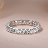 White Gold Engagement Zircon Ring For Women Wedding Jewelry