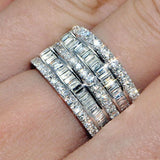 Zircon Gemstone Engagement Rings S925 for Women Wedding Jewelry