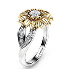sunflower-party-rings-rhinestone-accessory-sunflower-charm-rhinestone-jewelry