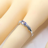 Natural Tanzanite Gemstone Ring for Women 925 Silver Engagement Jewelry