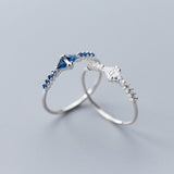 Genuine Blue Gemstone 925 Sterling Silver For Women Jewelry