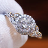 leaf-micro-paved-white-sapphire-gemstone-ring-engagement-women-jewelryLeaf White Sapphire Gemstone Ring Engagement Women Anniverssary Jewelry