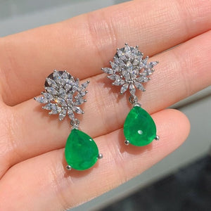 genuine-emerald-gemstone-jewelry-set-earrings-pendant-necklace-925s-silver