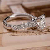 Princess Cut Wedding Ring Women Anniversary Gift Jewelry