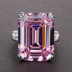 Big Zircon Rectangle Ring For Women Engagement Jewelryù