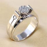  Classic White Zicon Engagement Ring Women Wedding Band Jewelry