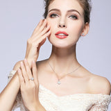 White Enamel Clear Zircon Stud Earring 925 Sterling Silver Jewelry