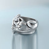 Luxury Flying Fox Ring for Women Stylish Animal Opening Women's Jewelry
