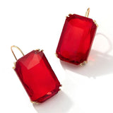 Transparent Resin  Drop Dangle Earrings For Women Square Wedding Jewelry