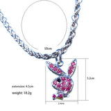 https://genuine-gemstone.com/products/genuine-rhinestone-rabbit-necklace-stainless-steel-chain-for-women