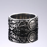 antique-silver-sun-moon-star-ring-leaves-pattern-women-retro-jewelry