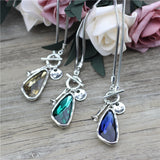 Long Winter Sweater Chain 90cm WomenNecklace Irregular Crystal Pendant Jewelry