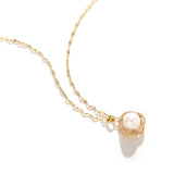 Genuine Pearl necklace Net Red Sense Advanced Clavicle Chain Temperament Gold