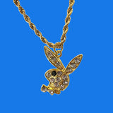 https://genuine-gemstone.com/products/genuine-rhinestone-rabbit-necklace-stainless-steel-chain-for-women