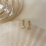 Luxury Water Drop  Earrings Women S925 Sterling Silver 14k Gold Jewelry
