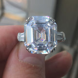 6ct Zircon Engagement Ring Round cut Sona 925S for women Party Jewelry