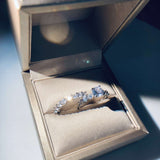 Luxury Heart Zircon Engagement Ring for Women Wedding Band Jewelry