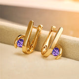 White Sapphire 925 Silver Earrings For Women Wedding Jewelry