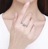 3Ct Moissanite Engagement Ring Cushion Cut Women Jewelry